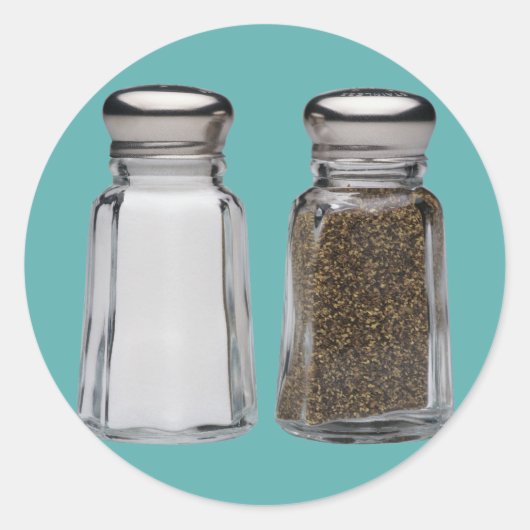 塩とコショウ ラウンドシール (正面)