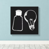 塩と光Be塩バイブル聖句マタイ513-1 キャンバスプリント (インサイチュ (ウッドフロア))