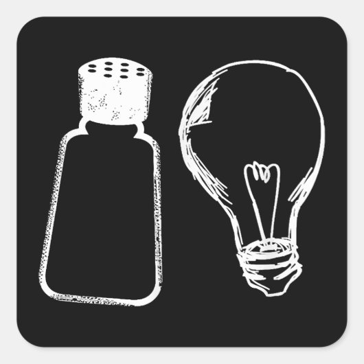 塩と光Be塩バイブル聖句マタイ513-1 スクエアシール (正面)