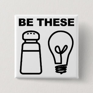 塩と軽いクリスチャンボタンバッジピン 缶バッジ