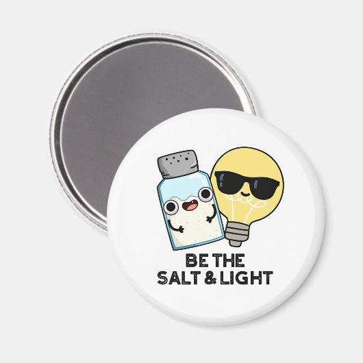 塩と軽いバイブルおもしろいパンだ マグネット (正面/裏面)