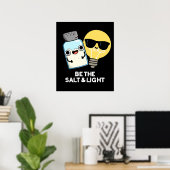 塩と軽いバイブルおもしろいプンダークBG ポスター (ホームオフィス)