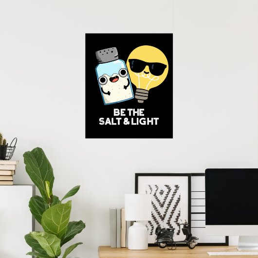 塩と軽いバイブルおもしろいプンダークBG ポスター (ホームオフィス)