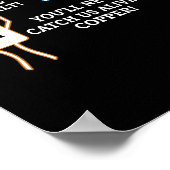 塩と銅の定期的なテーブル警察Pun ポスター (角)