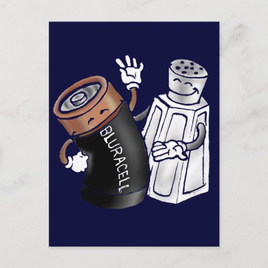 塩と電池 ポストカード (正面)