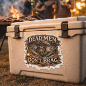 塩の呪いを受けた船長のステッカー - 死人に口なし シール