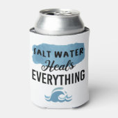 塩の水は全てのビーチ愛好家ギフトを癒す 缶クーラー (缶正面)
