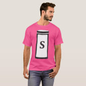 塩シェーカー衣装ハロウィーン塩コショウ松鎮 Tシャツ (正面フル)