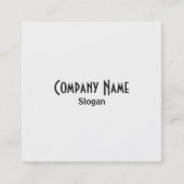 塩シンプルと胡椒の交互の色 スクエア名刺 (正面)