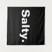 塩ワンワードミニマリズムデザイン タペストリー (正面(横))