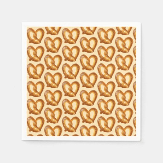 塩入りソフトプレッツェル スタンダードカクテルナプキン (正面)