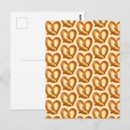 塩入りソフトプレッツェル ポストカード (正面/裏面)