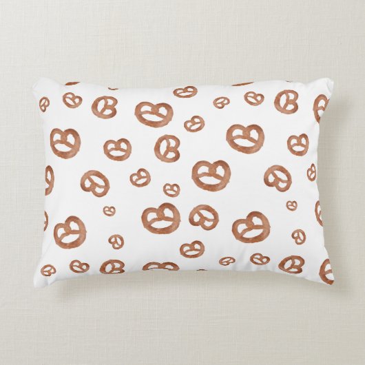 塩化軟水色プレッツェルパターン アクセントクッション (正面)