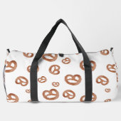 塩化軟水色プレッツェルパターン ダッフルバッグ (裏面)