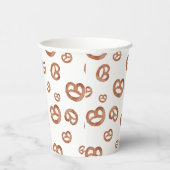 塩化軟水色プレッツェルパターン 紙コップ (右)