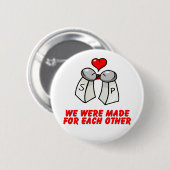 塩及びコショウ 缶バッジ (正面&裏面)