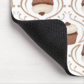 塩味のカラメルチョコレートカップケーキのマウスパッド マウスパッド (コーナー)