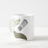 塩味のスラグしゃれのおもしろいな動物の冗談 コーヒーマグカップ (正面左)