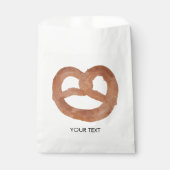 塩味のソフトプレッツェル カスタムテキスト フェイバーバッグ (正面)