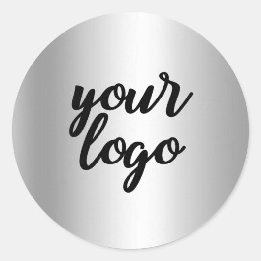 塩基性銀メタリックシャイン銀 ラウンドシール (正面)