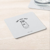 塩失ったの震え – それを好む スクエアペーパーコースター (アングル)