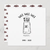 塩失ったの震え – それを好む 招待状 (正面/裏面)