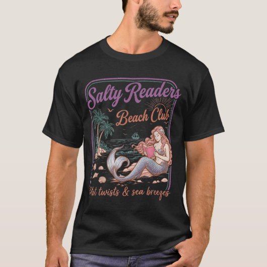 塩対応リーダーズビーチクラブ本の伏線 海 Tシャツ (正面)