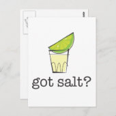 塩得か？テキラショットライム ポストカード (正面/裏面)