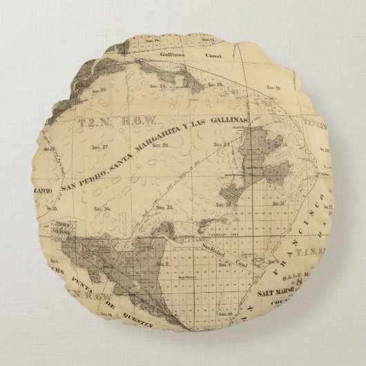 塩性湿地および潮土地 ラウンドクッション (正面)