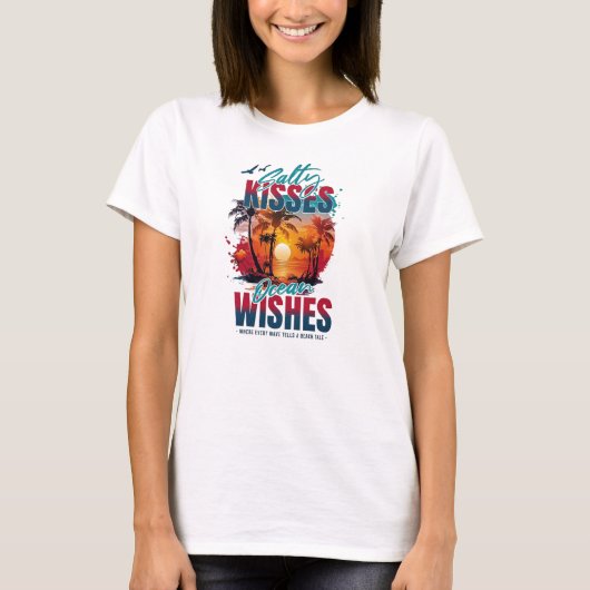 塩気たっぷりのキス Tシャツ (正面)