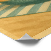 塩気たっぷりのビーチのピンナップマーメイド - レトロな沿岸生活アート ポスター (角)