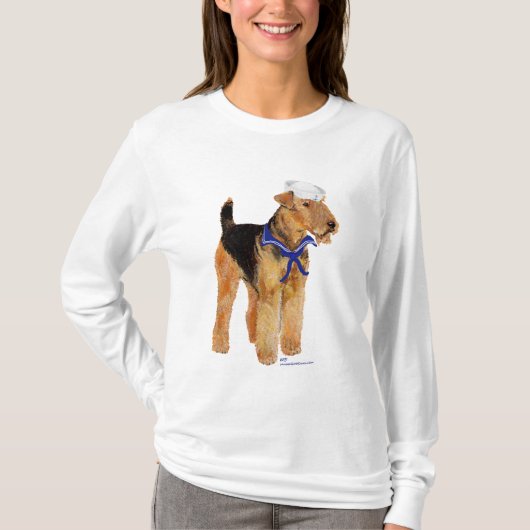 塩気たっぷり犬の水兵 Tシャツ (正面)
