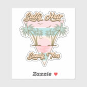 塩気のある髪の砂地のつま先 シール (シート)