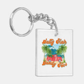 塩気のある髪、砂地のつま | トロピカルトラック&ビーチ キーホルダー (正面左)