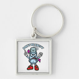 塩気を使うな、おもしろいイラストレーション キーホルダー