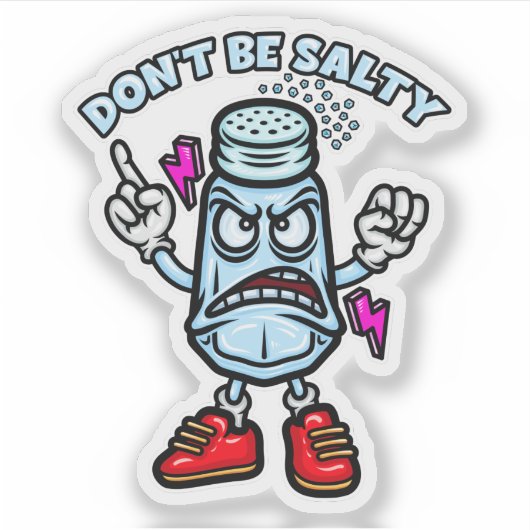 塩気を使うな シール (正面)