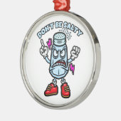 塩気を使うな メタルオーナメント (左)