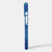 塩水が全ての青いテクスチャ引用文 Case-Mate iPhoneケース (裏面 / 左)