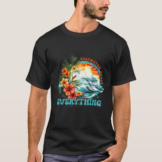 塩水が漏らさず冷める Tシャツ (正面)