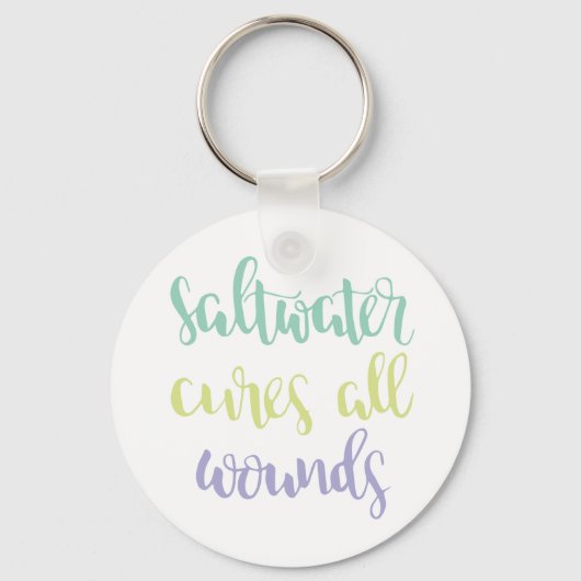 塩水すべての傷キーチェーンを切断 キーホルダー (正面)