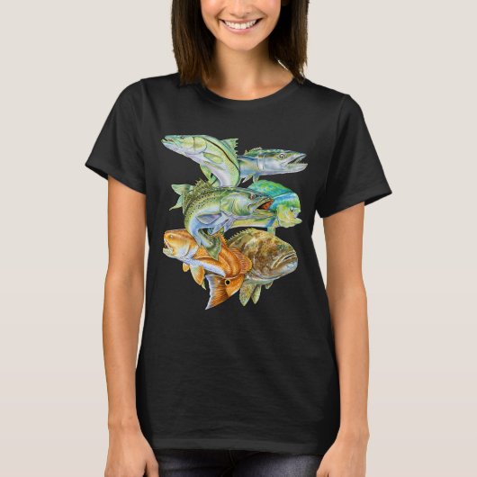 塩水のゲームフィッシュ Tシャツ (正面)