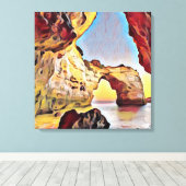 塩水の中で キャンバスプリント (インサイチュ (ウッドフロア))