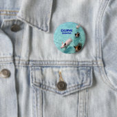 塩水の水泳のブタボタン 缶バッジ (インサイチュ)