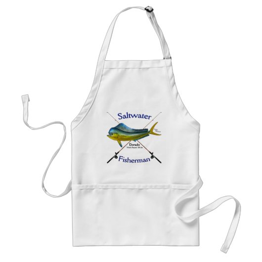塩水の漁師のDorado Mahi Mahiのエプロン スタンダードエプロン (正面)