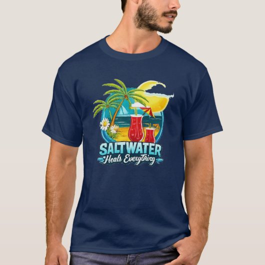 塩水の癒し Tシャツ (正面)