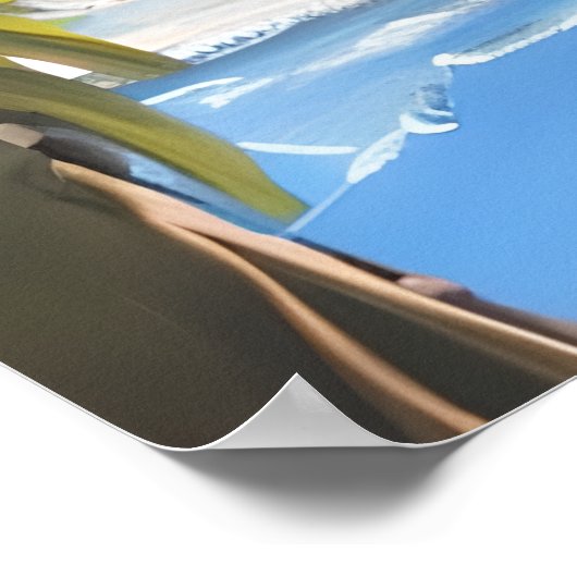 塩水は万物を癒す |ビーチー引用文 ポスター (角)