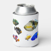 塩水カラフル魚 缶クーラー (缶正面)