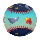 塩水カラフル魚 野球ボール (裏面)