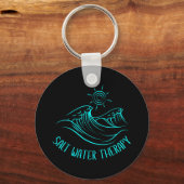 塩水セラピービーチ恋人海波夏 キーホルダー (正面)