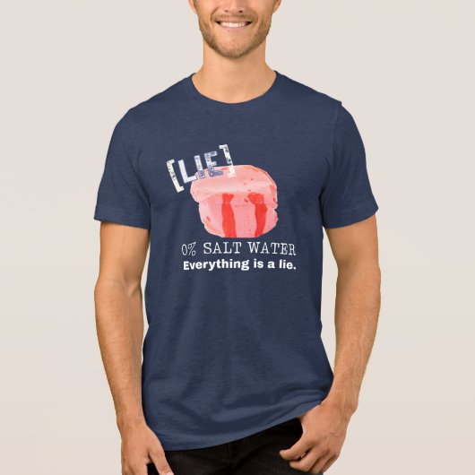 塩水タフィーは嘘です トライブレンドＴシャツ (正面)